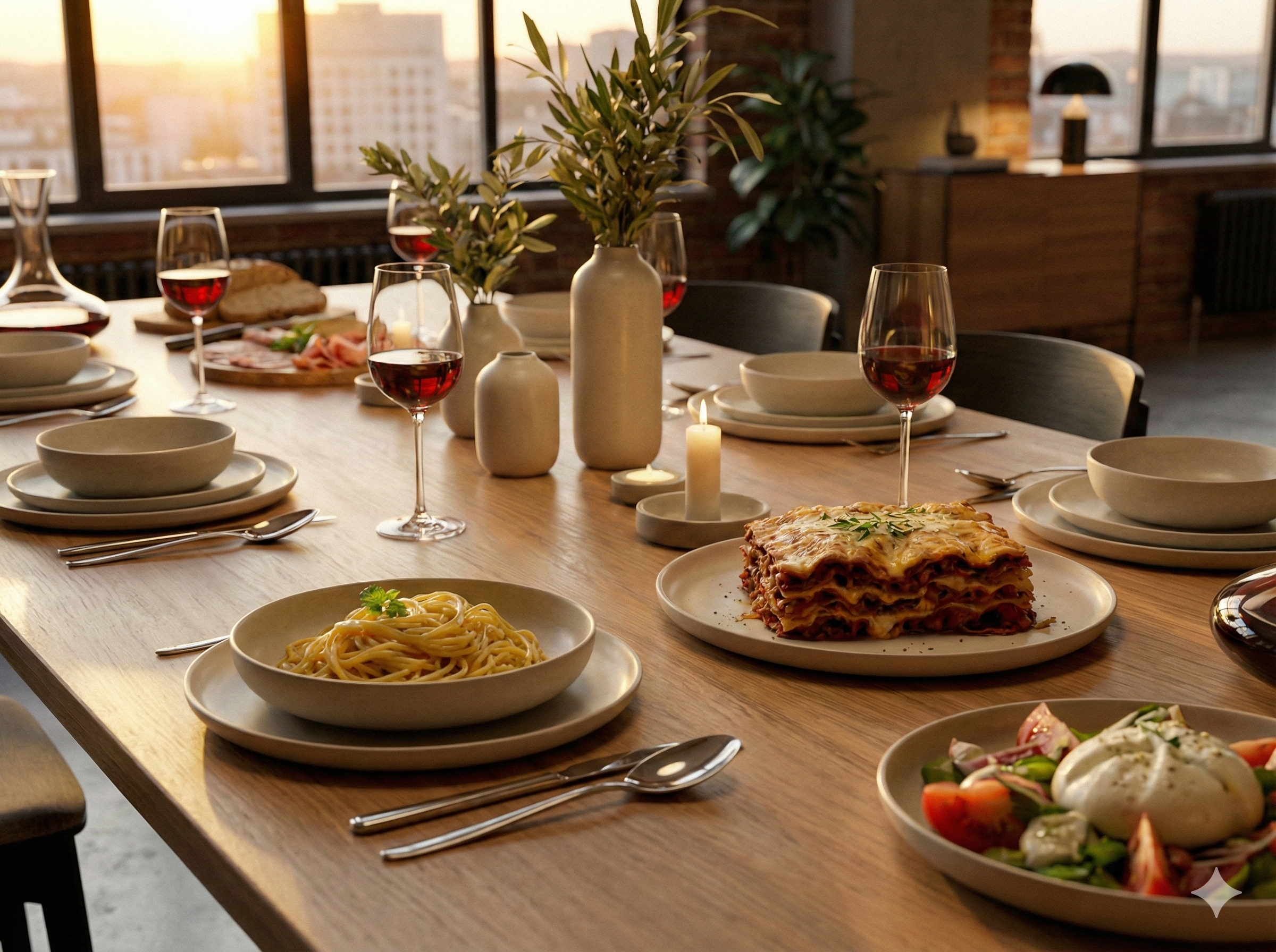 Família feliz recebendo cesta de alimentos