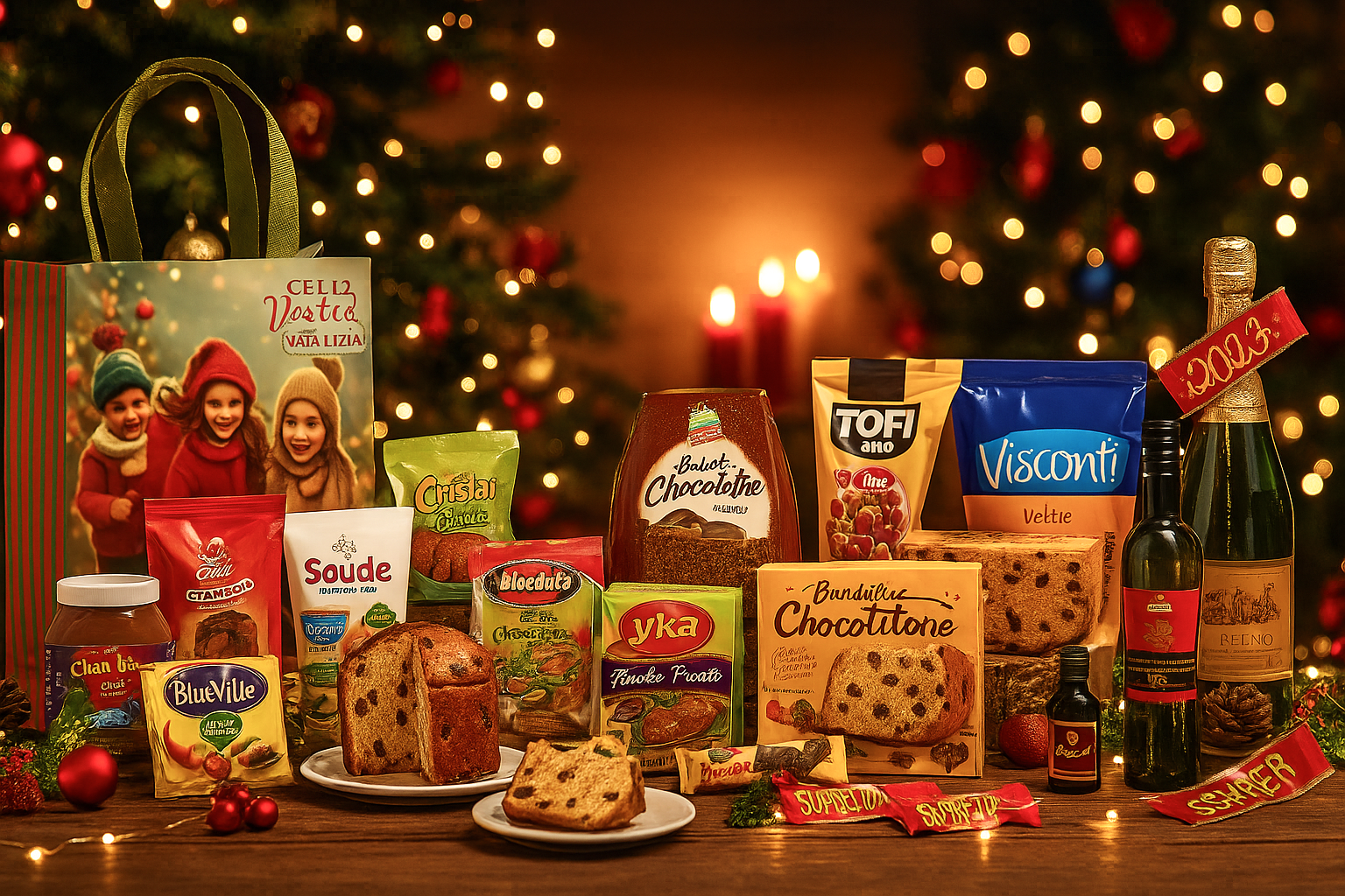 Cesta de Natal Nostra Mamma decorada